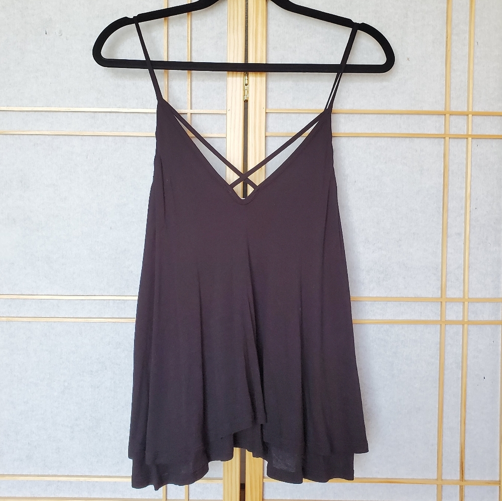 Black Flowy Top